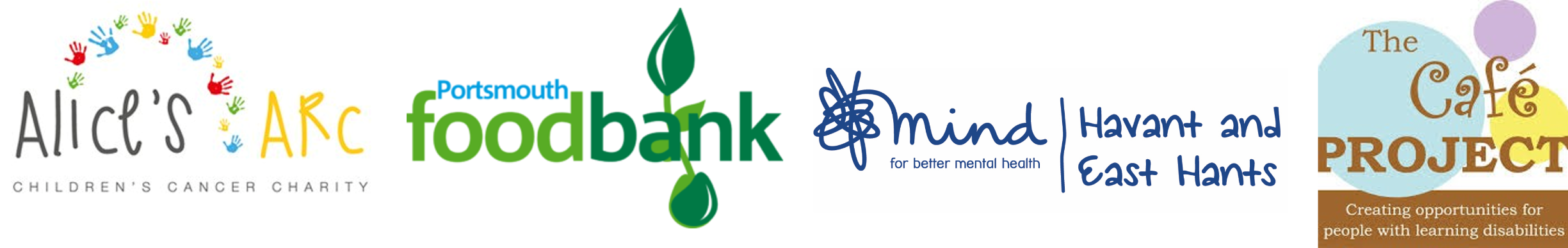 Collection of charity partner logos