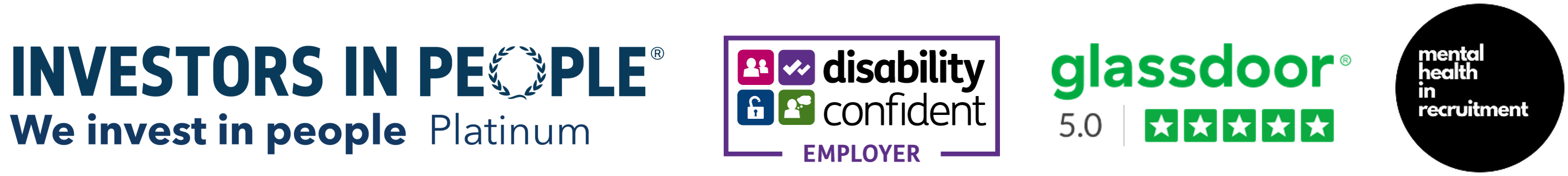 Employer accreditations IIP Glassdoor Disability Mental Health