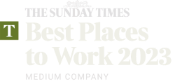 Sunday Times Best Places to Work 2023 award logo