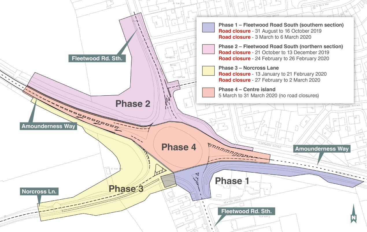 Map of Norcross roundabout project