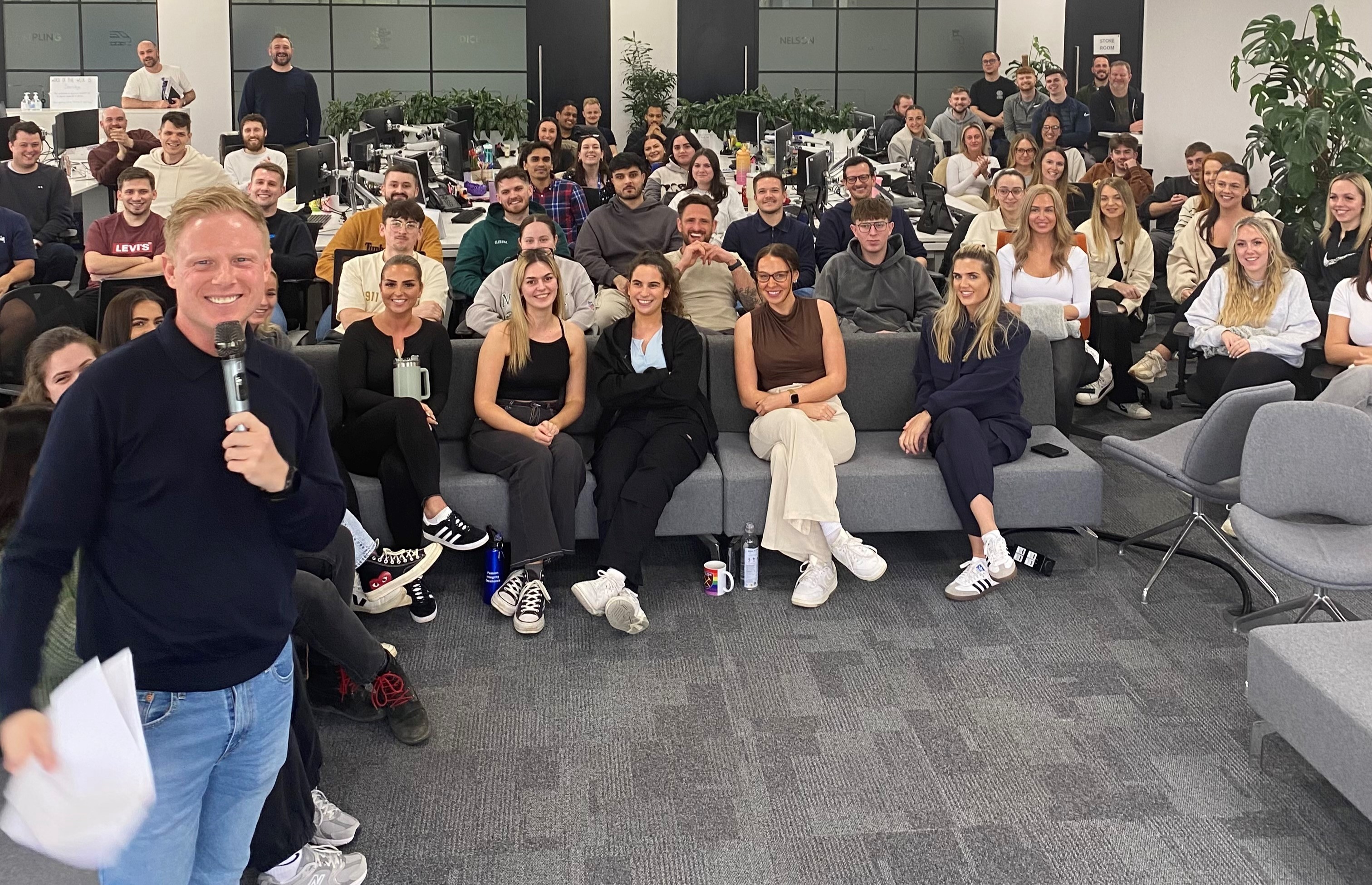 Carrington West Team after our monthly awards