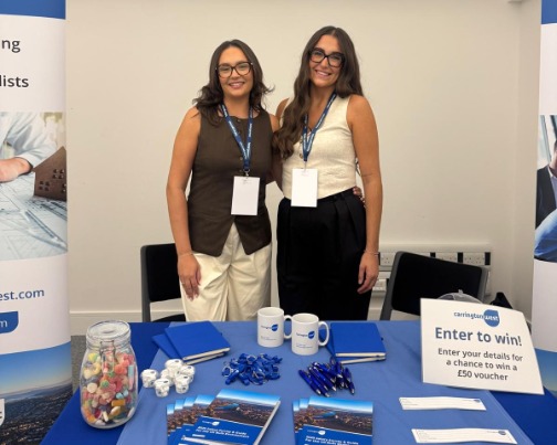Town Planning Recruiters Georgia Cookson and Tullula Farrell at the RTPI Young Planners' Conference 2025