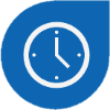 Icon with a clock showing 4pm
