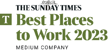 The Sunday Times: Top 10 Best Places to Work 2023 (Medium Company) Logo