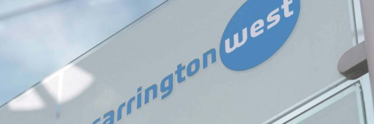Carrington West logo on Lakeside North Harbour Portsmouth